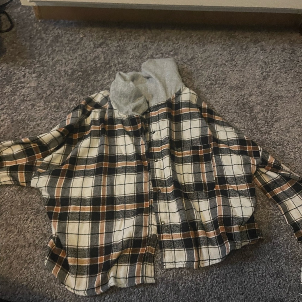 cropped flannel
